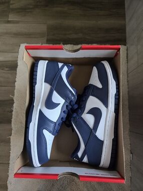 Nike Dunk Low Style Navy and White Sneakers